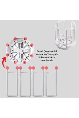 Tabak Bardak Kase Standı Bulaşık Kurutma Tutucu Mutfak Düzenleyici Organizatör - 10