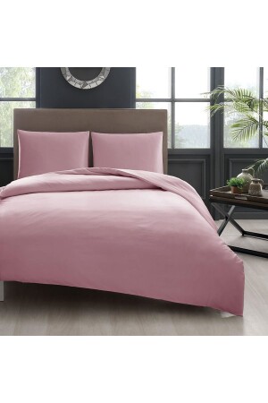 Tac Satin-Bettbezug-Set Basic Einzelbett Dried Rose 60222109 - 2