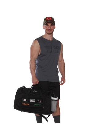 Tactical Duffel Bag Silindir Çanta Siyah - 5