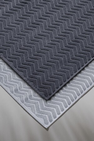 Taffeta X Bathmat Space - Ekstra Yumusak, Modern %100 Pamuk Ayak Havlusu - Banyo Paspas Seti P00003 - 5