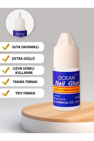 Takma Tırnak Yapıştırıcı Tips Yapıştırıcı Hızlı Yapıştırıcı Nail Glue 3 gr - 3