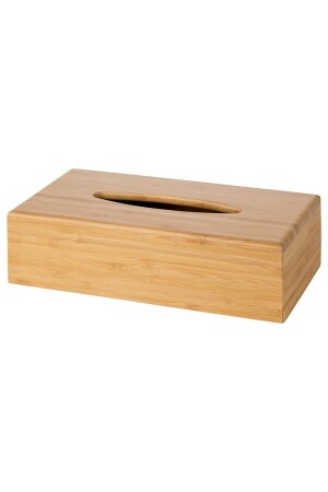 Taschentuchbox aus Bambus, 26 x 15 x 7 cm, Serviettenhalter aus Holz, Tischserviettenhalter, Qualität - 1