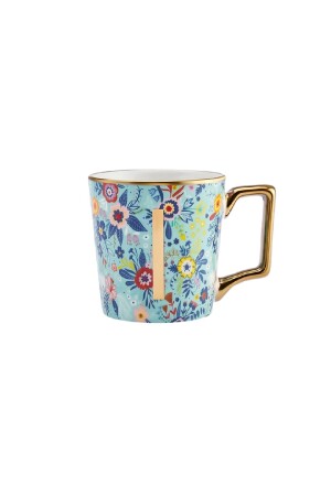 Tasse „Blume I“ mit Buchstaben, 350 ml, 153. 03. 06. 6922 - 5