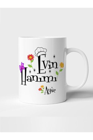 – Tasse mit Aufdruck „Chef des Hauses – Dame“ – maschinenwaschbar – doppelseitiger Druck HAN-Mug-041 - 4