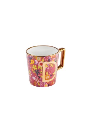 Tasse mit Blumen-D-Buchstaben, 350 ml, 153. 03. 06. 6917 - 6