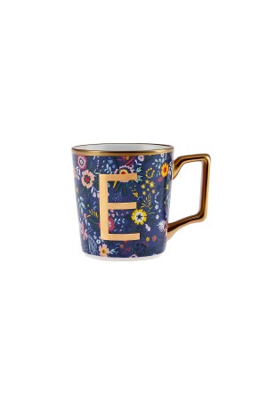 Tasse mit Blumen-E-Buchstaben, 350 ml, 153. 03. 06. 6918 - 5