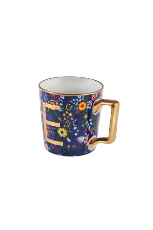 Tasse mit Blumen-E-Buchstaben, 350 ml, 153. 03. 06. 6918 - 6