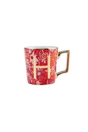 Tasse mit Blumen-H-Buchstaben, 350 ml, 153. 03. 06. 6921 - 5