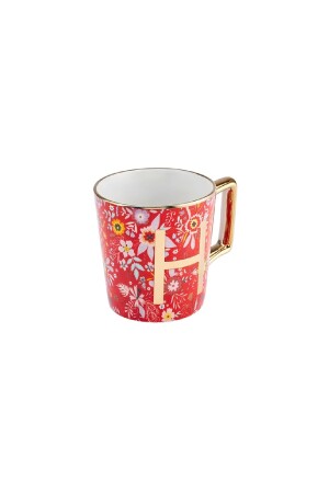 Tasse mit Blumen-H-Buchstaben, 350 ml, 153. 03. 06. 6921 - 6