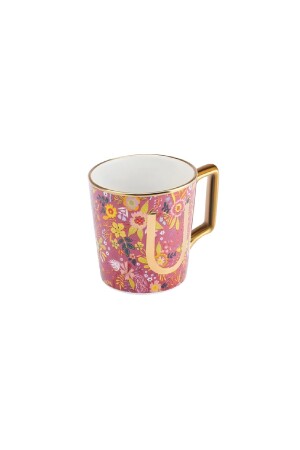 Tasse mit Blumen-U-Buchstaben, 350 ml, 153. 03. 06. 6933 - 6