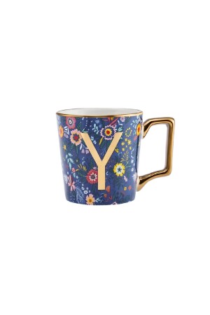 Tasse mit Blumen-Y-Buchstaben, 350 ml, 153. 03. 06. 6935 - 6