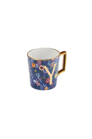 Tasse mit Blumen-Y-Buchstaben, 350 ml, 153. 03. 06. 6935 - 7