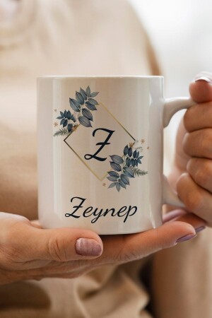 Tasse mit Zeynep-Namensdruck, mit Buchstaben und Namen als Geschenk für Frauen YHY-Zeynep - 2