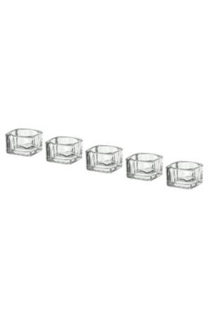 Tealight Dekoratif Mumluk, Cam, (5adet) GLASIG - 5