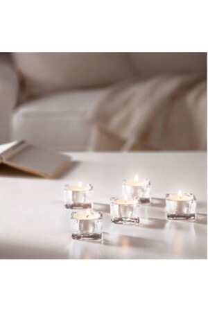 Tealight Dekoratif Mumluk, Cam, (5adet) GLASIG - 6