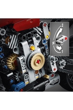 ® Technic Ducati Panigale V4 R 42107 - Yetişkinler için Araba Yapım Seti (646 Parça) - 12