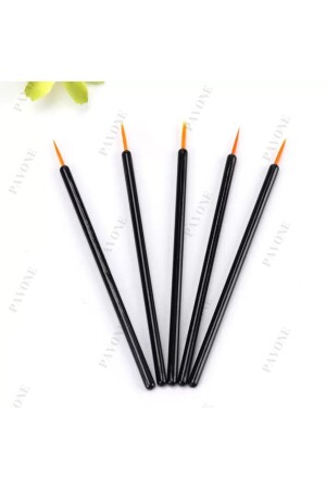 Tek Kullanımlık Ince Uçlu Eyeliner Fırçası - Kalıcı Makyaj Çizim Fırçası - 1