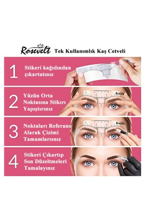 Tek Kullanımlık Kaş Ölçüm Cetveli ( 50 Li Paket ) - 4