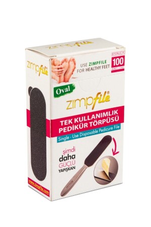 Tek Kullanımlık Pedikür Törpüsü Oval 100 Adet 8680618034059 - 3