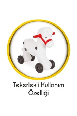 Tekerlekli Kullanım 2 In 1 Sallanan Midilli At At PİLSNA1 - 6