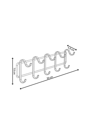 Teknotel selbstklebender 5*2-Aufhänger St168 Mattschwarz 11. ST. 168. 01 - 5