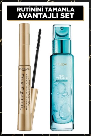 Telescopic Gold Black Mascara + Feuchtigkeitstherapie Aloe Vera Wasser Normal bis gemischt PKTNEMALSNORMGLCHRST - 2