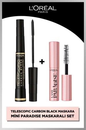 Teleskopische Carbon Black Mascara – Black & Mini Paradise Mascara 4. 7 ml - 1