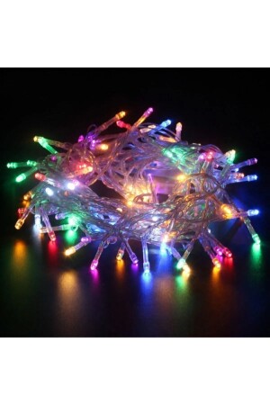 TEMALİFE 100 LEDs 10 Meter Stecker RGB 8 FUNKTIONALE Dekoration Lampe Engagement Dekoration Lichter RAMADAN - 3