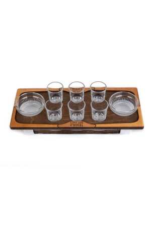 Tequila-Schaufel – Tequila-Shot-Set aus Holz – inklusive Gläsern und Schüsseln. Tequila-Präsentationstablett – Neujahrsset - 9