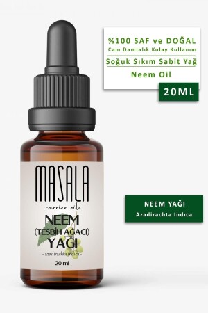 Tesbih Ağacı Yağı 20 Ml. Soğuk Pres Neem Yağı (neem Carrier Oil) - 4