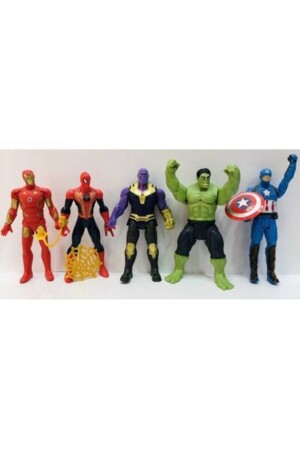 Thanos Hulk Spiderman C. America 16 cm beleuchtetes Figurenspielzeug, 5er-Pack 3656589745222 - 2