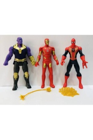 Thanos Hulk Spiderman C. America 16 cm beleuchtetes Figurenspielzeug, 5er-Pack 3656589745222 - 6