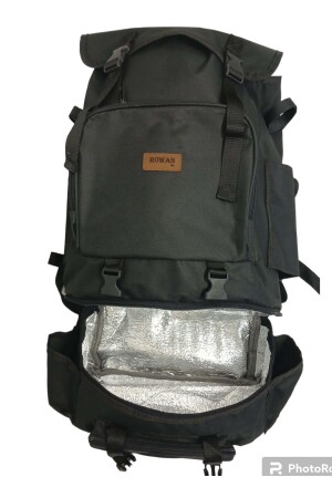 Thermo-Bodenfach (schwarz). Camping- und Angelrucksack mit seitlicher Angelrutenbefestigung. Maße: 62 x 41 x 22 cm - 7