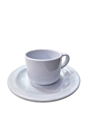 Thermo-Melamin-Tee-/Kaffeetasse, 170 ml, Set, 2 Sets, 170 ml, Teetassen-Set mit Untertasse 9117-PW - 5