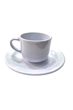 Thermo-Melamin-Tee-/Kaffeetasse, 170 ml, Set, 2 Sets, 170 ml, Teetassen-Set mit Untertasse 9117-PW - 9