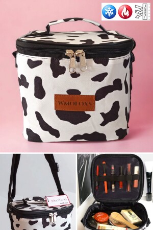 Thermoisolierter Reise-Kosmetik-Make-up-Taschen-Organizer, großer Make-up-Pinsel-Organizer, Dalmatien - 1