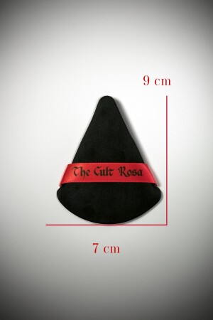 Tiara XL Triangle Velvet Puff – Gerät zum Auftragen von Puder – 1 Stück - 4