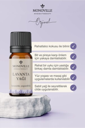 Tıbbi Lavanta Uçucu Yağı 10 ml %100 Saf ve Doğal (Lavender Essential Oil) - 4