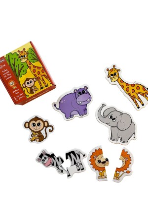 Tiere Puzzle-Set 2 – Safari – Stange (2 BOXEN) - 4