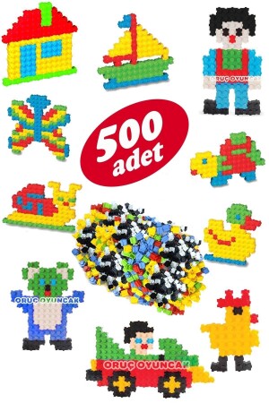 Tiktak-Blöcke, 500 Teile, Lern- und Schnappspielzeug, pädagogische Tick-Tock-Blöcke, Lego Tiktak tiki500 - 3