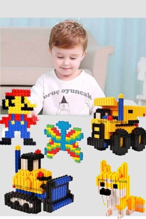 Tiktak Bloklar 500 Parça Eğitici Ve Çıt Çıt Oyuncak Eğitici Tik Tak Bloklar Lego Tiktak tiki500 - 5