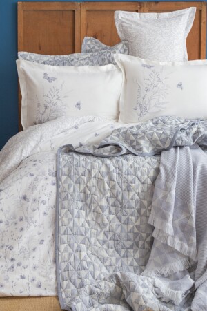 Timeless Prime Set Liberty Indigo Doppeldecke und Tagesdecke, 100 % Baumwolle, Bettbezug-Set AP99T20212111 - 5