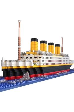 Titanic Gemi İnşa Kiti, 1860 Titanik Gemi Model Kiti, Teknoloji Yolcu Gemisi Yapı Seti 56x8x11.5cm - 5