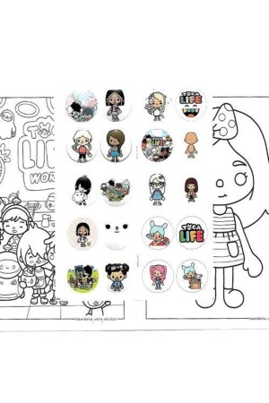 Toca Boca Boyama Kitabı Stickerlı (16 Sayfa) - 4