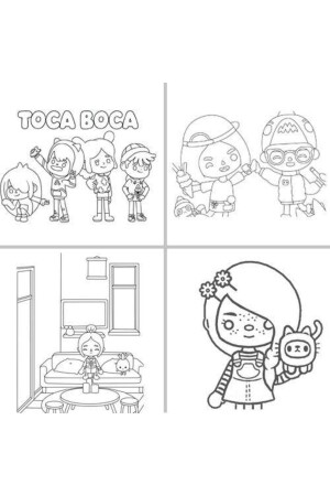 Toca Boca Boyama Kitabı Stickerlı (16 Sayfa) - 6