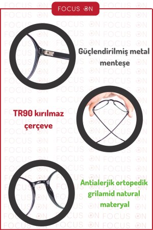 Tokyo Crystal Şeffaf Mavi Işık Gözlüğü TKYKRSTL - 8