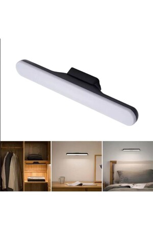 Ton einstellbares Tageslicht – schwarzes Gehäuse Touch – 1800 mAh wiederaufladbar – Magnet – Tisch – Schrank – etc. LED-Licht - 2