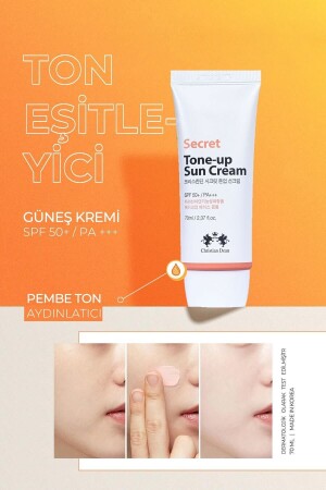 Ton Eşitleyici Kore Güneş Kremi Bitkisel Kompleks Christian Dean Secret Tone-up Cream - 3