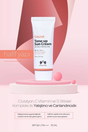 Ton Eşitleyici Kore Güneş Kremi Bitkisel Kompleks Christian Dean Secret Tone-up Cream - 4