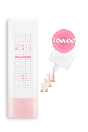 Tone Equalizing Illuminating Sun Cream 50ml Apieu Power Block Tone Up Base Pink Spf50 - 2